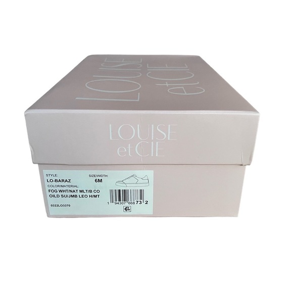 NWT Louise et Cie Baraz Leopard Calf Hair Sneakers Size 6 |Animal Print Leather - Picture 5 of 8